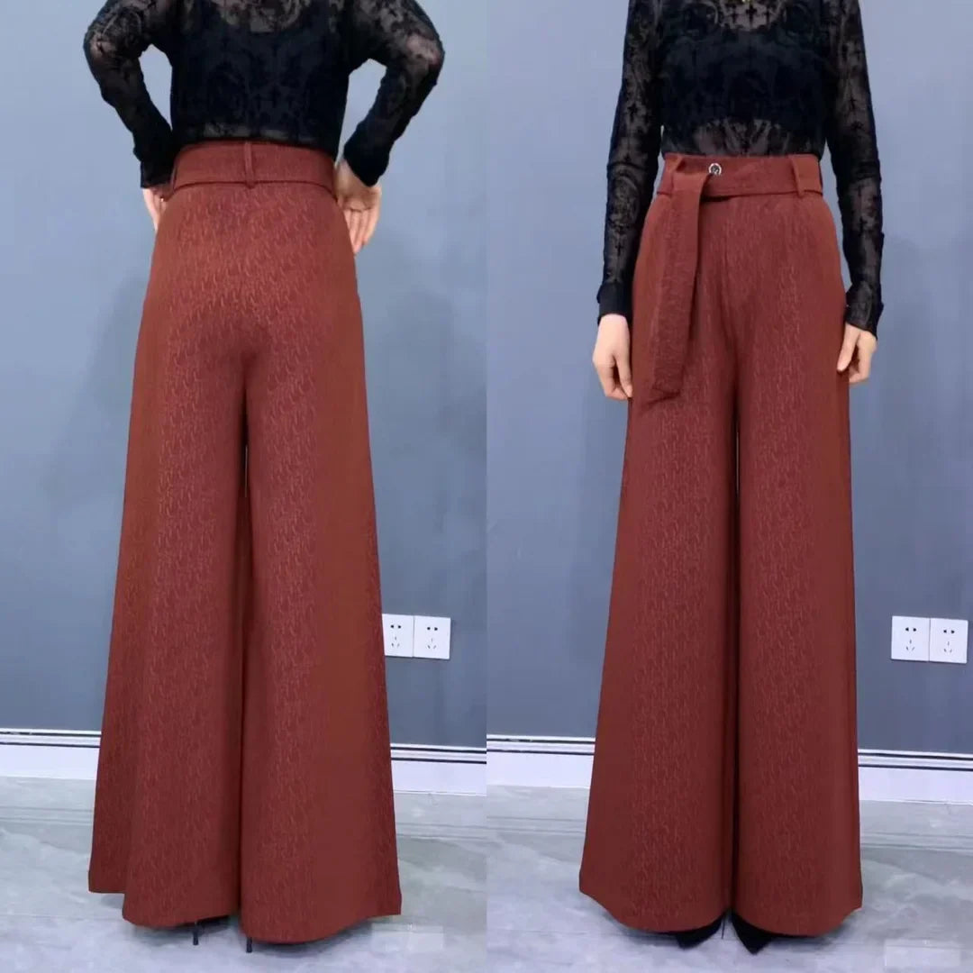 Calças Pantalona Rafaella™ com Cinto em Laço / Conforto e Estilo Sofisticado para Todos os Dias!