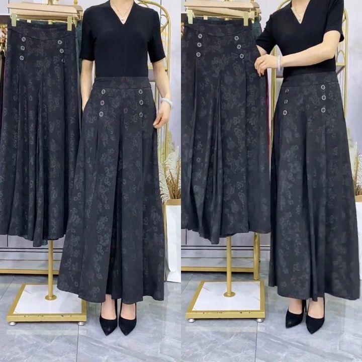 Calça Saia Madame™ em Seda Gelo / A Campeã em Leveza & Elegância!