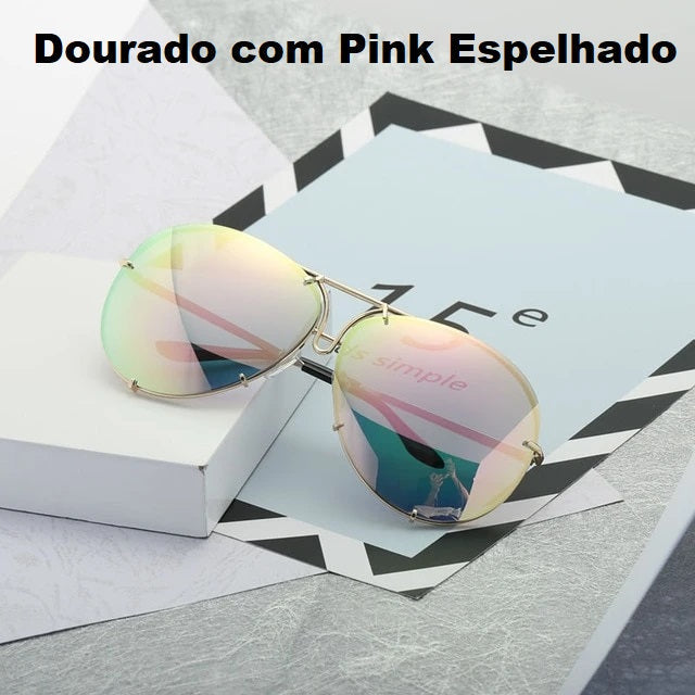 Óculos de Sol Aviador Oversized