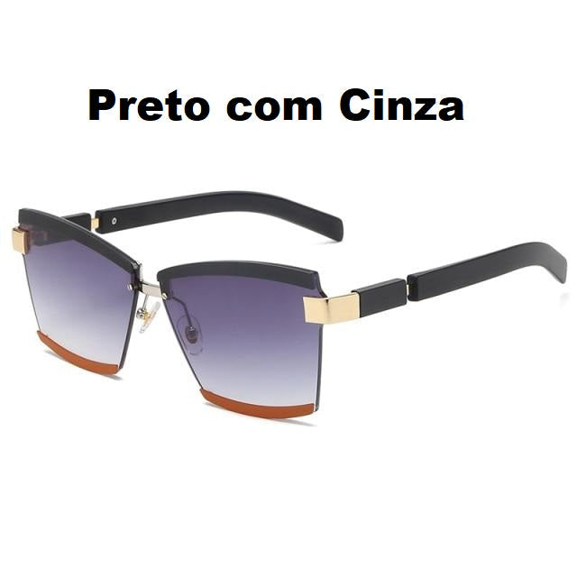 Óculos de Sol Quadrado Rimless