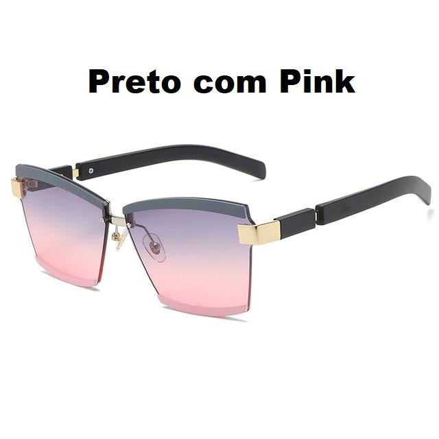 Óculos de Sol Quadrado Rimless